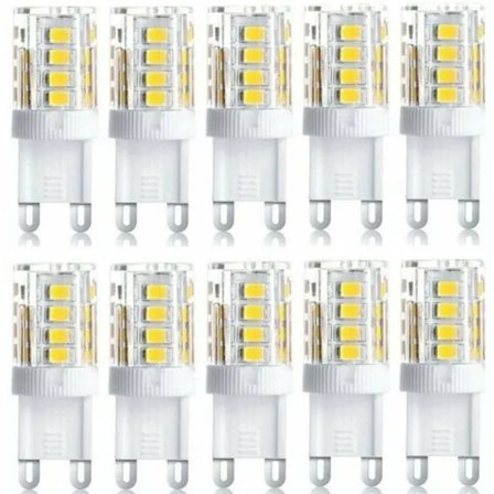 10-pack LED-spotlights, LED-dekorationsljus, G9 LED-lampa, 5 W varmvit kallvit, energibesparande LED-lampor, halogen, A