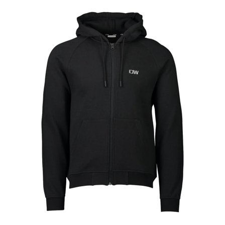 ICANIWILL Men's Essential Zipper Hoodie Men long-sleeved sweaters Black S