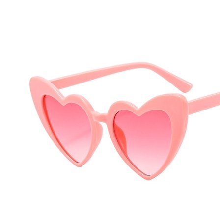 Go Go Gadget - Glasögon - Festivalglasögon - Inget UV-skydd - Hjärtform - 1 st - Rosa