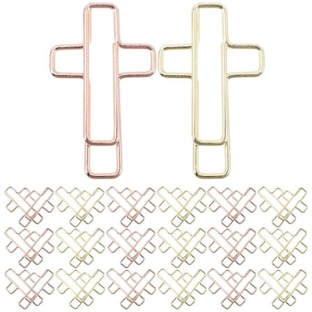 100 stk. binders korsformede binders nyhet filklemmer utsøkte små dokumentbinders