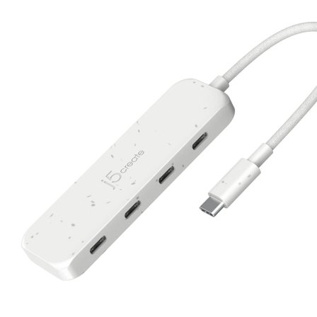 j5create JCH345EW - hub - eco-friendly, USB-C - 4 porter