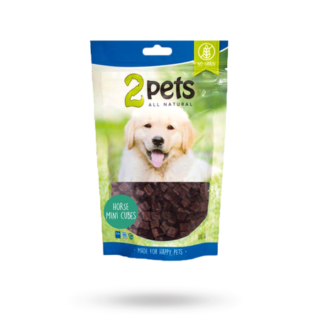 2pets Horse MiniCubes, 100 g - Matskål, hundgodis & tuggisar