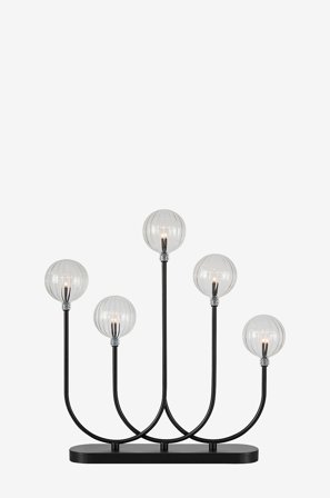 Markslöjd - Ljusstake Enya 5L - Svart - Adventsljusstakar - Från Homeroom