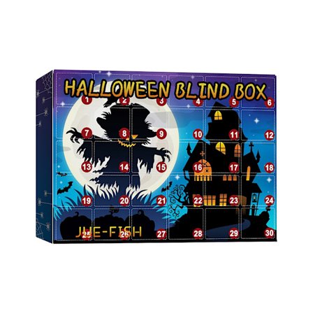 Halloween 30 Cell Box 30 Days Of Halloween Prank Toys Surprise Fun Box Surprise Populär present Samlarfigurer Leksaker