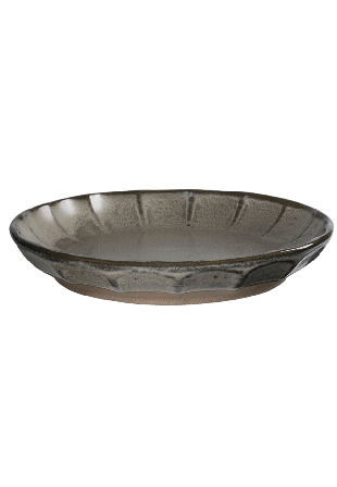 ERNST Assiett stengods Mattallrikar Grå d17 h3