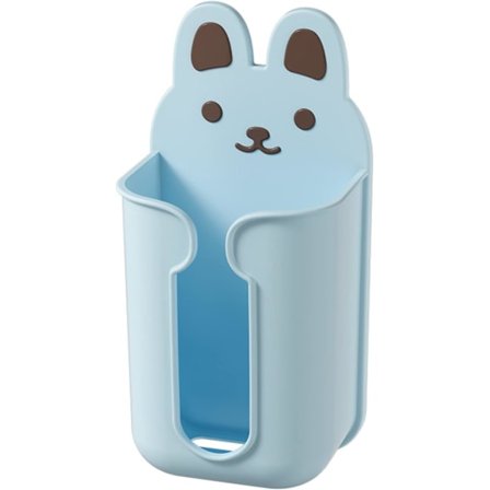 Blå Väggmonterad Tissue Box Självhäftande Tissue Hylla Servetthållare Pappersdispenser Tecknad Hylla för Kök Hem Utrymmesbesparande