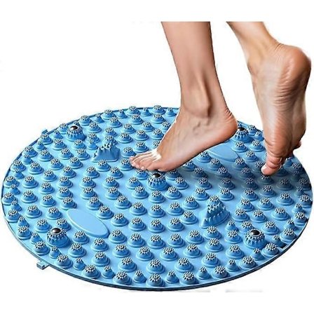 Fotmassage matta, akupressurmatta för fotmassage fotreflexologiplatta med 5 integrerade magneter, för promenader och sittande under lång tid