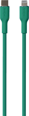 PURO ICON SOFT Cable USB-C to Lightning, 1.5m, green