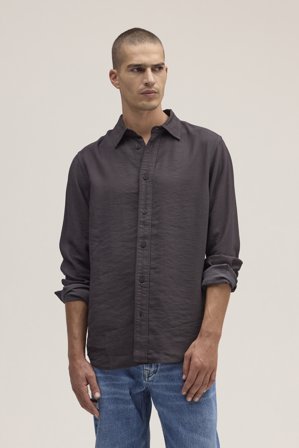 NN.07 Colby Hemd Herren Braun LENZING ECOVERO Viscose