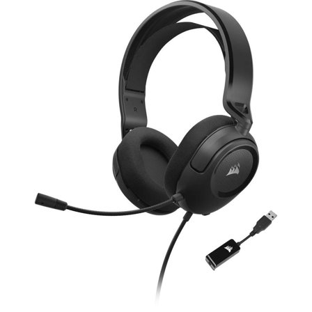Corsair Hs35 Surround V2 Gaming Headset Hodesett 3,5 mm jakk 7.1 surround Svart