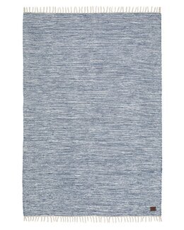 Garnmatta melerad Slite Blå - 160x230 cm - KM Carpets