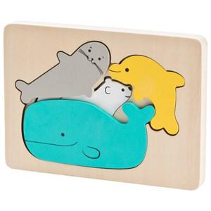 Wood Little Ocean Puzzle One Size - Puzzles - One size - Beige - Junge - Kids Puzzles