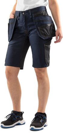 Fristads Dam Green hantverkarshorts stretch 2904 GWM, Mörk marinblå