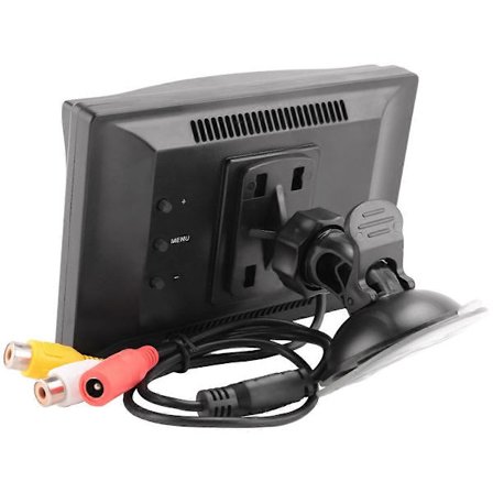 5 tommer 800X480 TFT LCD HD-skærm med dobbelt monteringsbeslag til bilbakkamera/bakspejl/