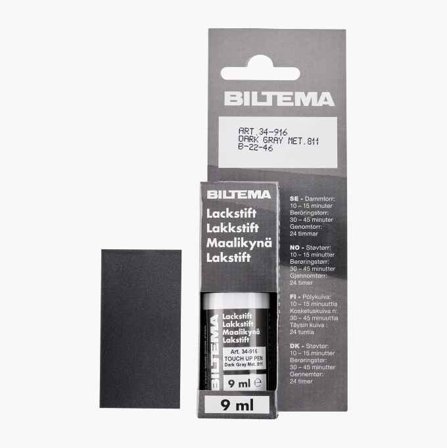 Lackstift mörkgrå metallic 811 9 ml - Biltema