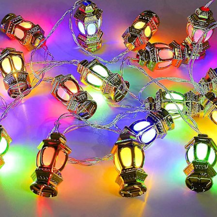 Ramadan Eid Lyslenke 9,8 fot 20 lys Hjemmedekor