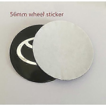Ny 4 stk 56mm 60mm 65mm For Toyota Bil Felg Nav Senter Kopp Badge Beskyttelse Emblem Klistremerke Styling Tilbehør Svart