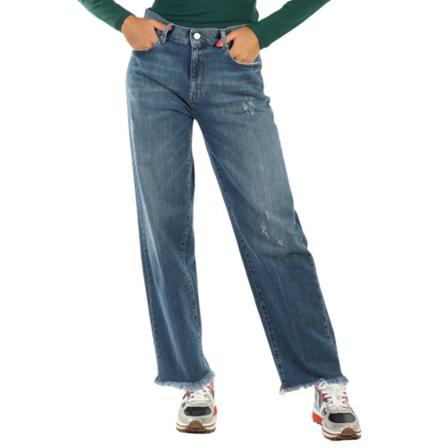 Love Moschino - Boyfriend Jeans - Blå - Dam - Storlek: W27, Dam, Storlek: W27