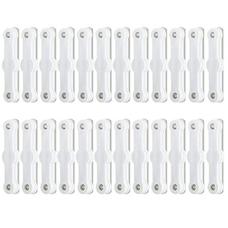 Förpackning med 24/50 självhäftande myggremsor för fönster och dörrar, fästklämmor för montering av myggnät