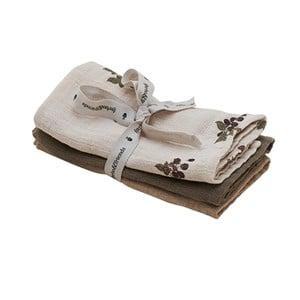 garbo&friends 3-Pack Grey Blackberry Muslin Cloths One Size - Textile - One size - Grey - Junge