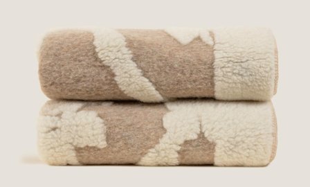 Frati Home Pledd Kokt-Ull Antique-Beige 150x190