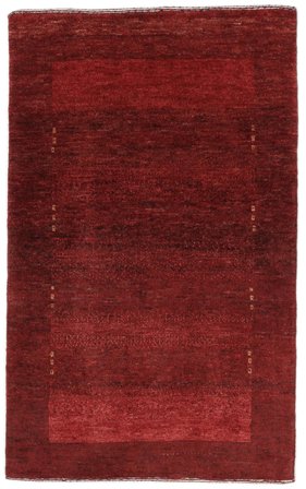 Oriental Loribaft Fine Rug 78X130 Dark Red/Black (Wool, )