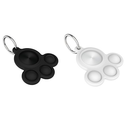 2-pakks Airtag-holder kompatibel med Apple Air Tag-etui i silikon