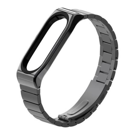 Xiaomi Mi Band 5/6 Länkarmband Tech-protect Steelband Svart