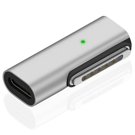 140W 90 Graders USB-C til Magnetisk 3 Opladningsadapter Kompatibel med Pro 2023 (M2, 14/16 tommer), til (FMY)