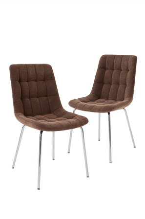 Jotex - Stol Med 2-pakk Mokkabrun - RAGUSA - Kjøp Spisestoler & kjøkkenstoler hos Jotex