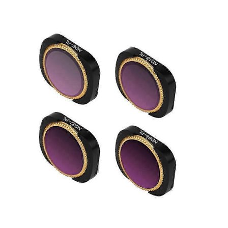 2025 ND8-PL + ND16-PL + ND32-PL + ND64-PL Aluminium Optisk Glas Linse Kamera Filtersæt til DJI OSMO Pocket Håndholdt Gimbal Kamera