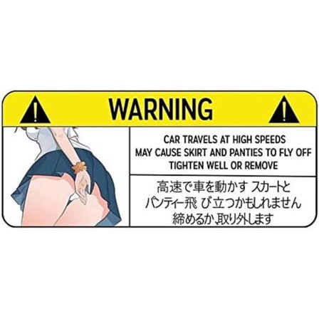 5,1'' Rolig Bildekal för Trosor Varning Peek Slap Dekal