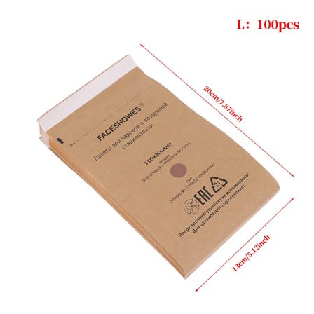 100 kpl kertakäyttöisiä kynsien sterilointipusseja geelilaitteiden sterilointilaite manikyyripussi desinfiointi-imuri kosmetiikkatarvikkeet