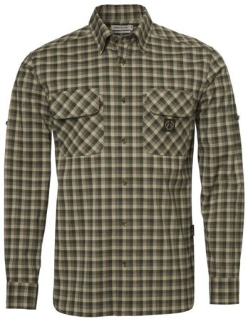 Chevalier M's Creek Shooting Fit Coolmax Shirt Mink Brown Checked