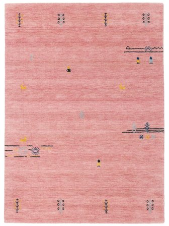 Gabbeh Landscape 200X300 Rose Clair Tapis De Laine