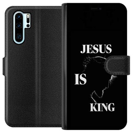 Kompatibel Tegnebogsetui til Huawei P30 Pro Farverige kawaii-figurer stakket lodret på en lilla baggrund med bløde former og en legende sød følels