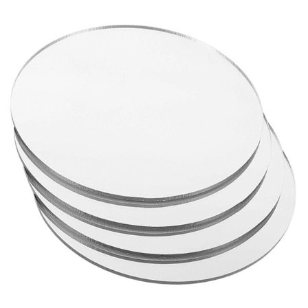 4 stk. Små Spejlplader Makeup Spejle Håndværk Spejle DIY Makeup Akryl Spejl Forsyninger[D]