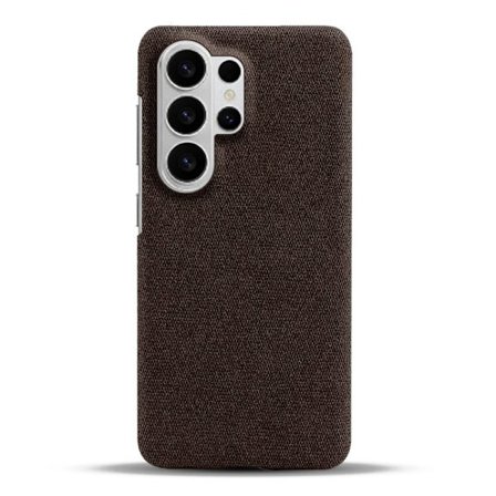 Mobilskal till Samsung Galaxy S26 Ultra Tygtextur Anti-Scratch Plast - Brun