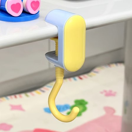 1/4 Quick-release taske krog med justerbar møtrik, velegnet til skriveborde, rygsække, vandflasker og nøglekroge af varierende tykkelser