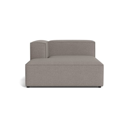 Lissabon XL Chaiselong, Venstrevendt - Danubio Lysegrå - 130x170x72cm - Modulsofa med Kvalitetsstof & Krydsfiner Ramme - Lysegrå Chaiselong Sofa