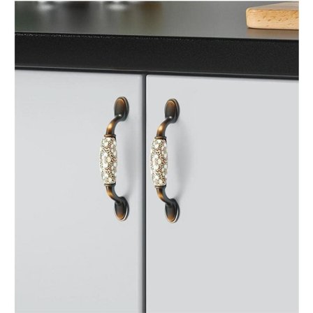 Bitar Vintage Keramiset kalustevetimet, Keramiset kalustevetimet Huonekalulaatikon vetimet sinkkiseos, ruuveilla Reikäväli 96 mm, keittiöön C CDQ