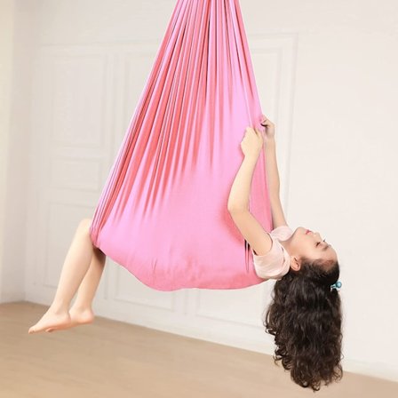 Kinder Schwingen Hengekøye, Innendørs Huske Elastisk Cuddle Hammock Sensory Swing Ideell for, Asperger og sensorisk integrasjon samt
