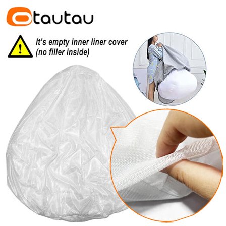 Aikuisten lasten pörröinen tekoturkis säkkituolin päällinen ilman täytettä, säkkituoli, salonki, rahi, kulmaistuin Sac DD003