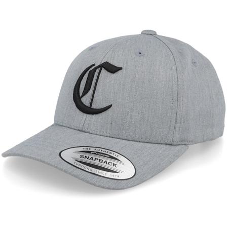Kiddo Cap - Grau adjustable Cap - Kids C Letter 3d Heather Grey Adjustable @ Hatstore