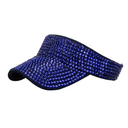 Shiny Rhinestones Plain Sport Solskydd Justerbar Cap