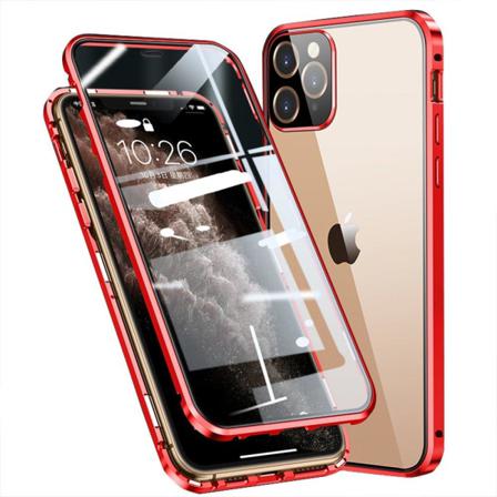Stilrent Magnetiskt Dubbelskal - Iphone 12 Pro Max Röd