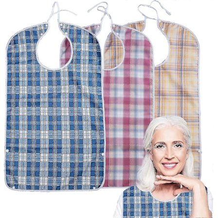 3pk Voksen Smekker For Heilwiy Spising Nye Oppgraderte-voksen Smekker Med Smulefanger-vaskbar Gave