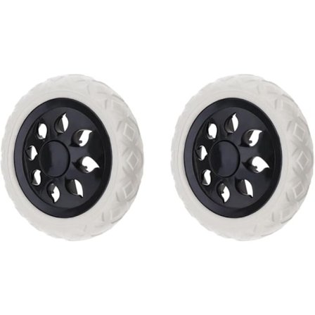 Set of 2 Replacement Wheels for Wheelchair, Shopping Cart, Walker, Pram, Suitcase - Compatible with Multiple Brands