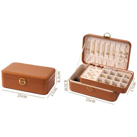 Smyckeskrin med flera lager och lås