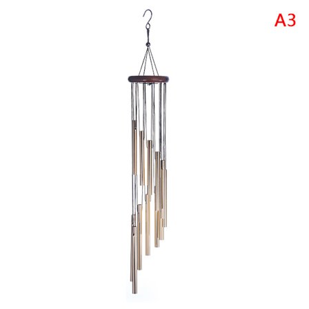 12 putkea tuulikellot riippuvat metalliputkesta tuulikellot